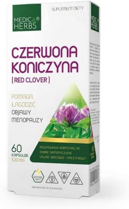 Medica Herbs Czerwona Koniczyna (Red Clover) 520mg 60 kaps