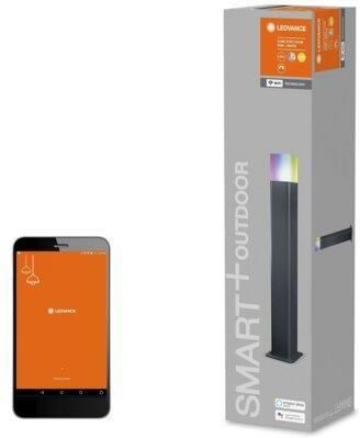 Ledvance Smart + Wifi Cube Lampa Stojąca Zewnętrzna Biały Szary 4058075478152