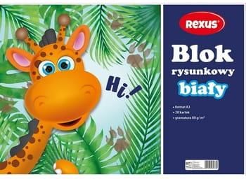 Beniamin Blok Rysunkowy Biały 20 Kartek A3 Rexus