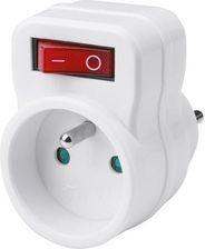 Zdjęcie Lux Adapter Z Wyłącznikiem Biały (5824289) - Lewin Brzeski