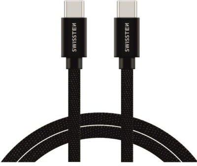Swissten Kabel USB Typ C - USB Typ C 1,2m Czarny (71527201)
