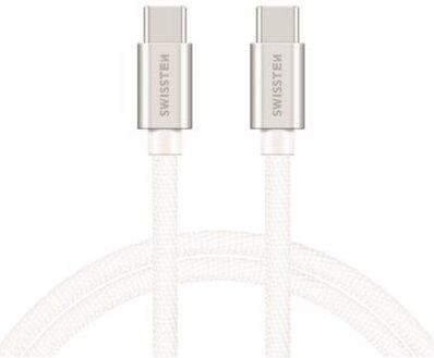 Swissten Kabel USB Typ C - USB Typ C 1,2m Biały (71527203)