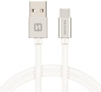 Swissten Kabel USB - USB Typ C 1,2m Biały (71521203)
