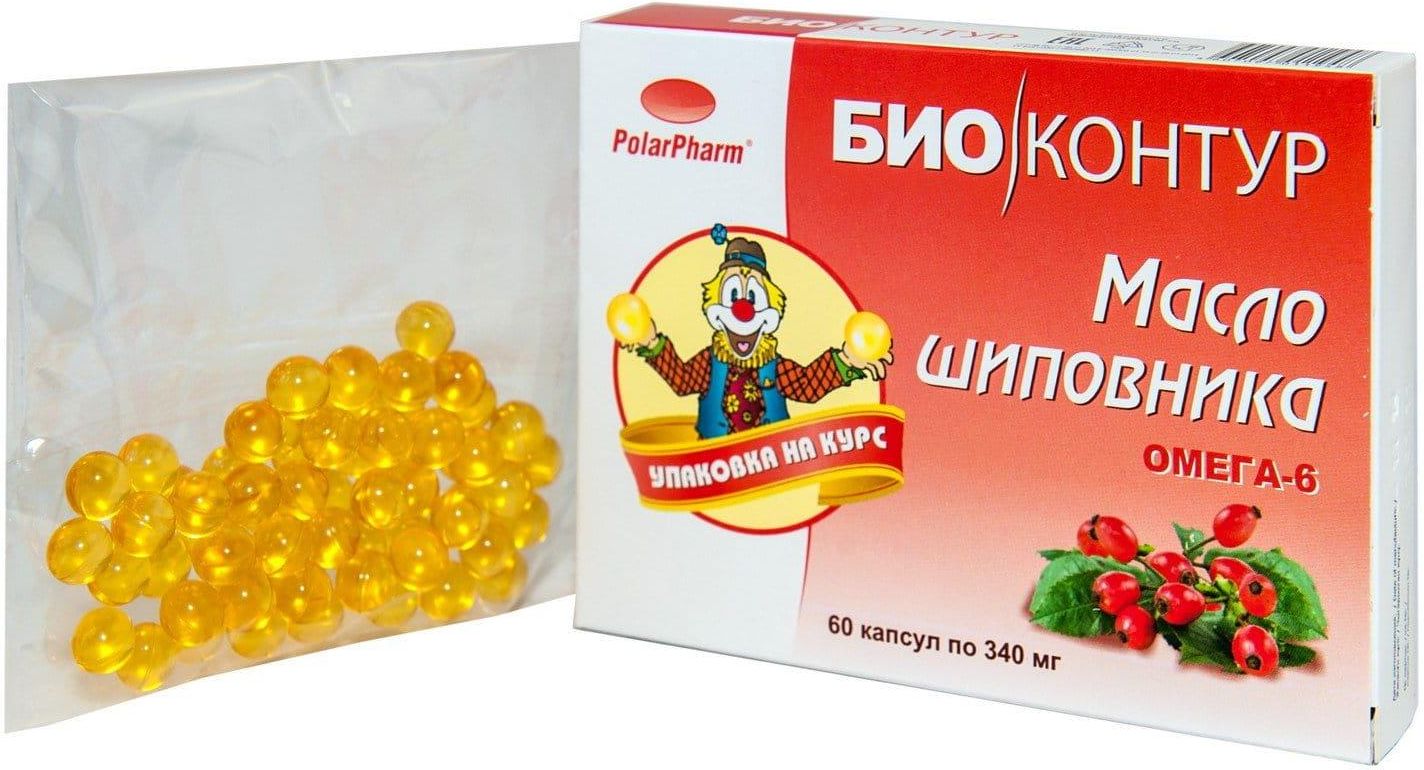 Biokontur Olej z dzikiej róży 60 kaps 340 mg - Opinie i ceny na Ceneo.pl