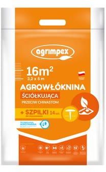 Agrimpex Agrowłóknina Ściółkująca Z Technologią AgroMarina 3,2X5M W Zestawie Szpilki