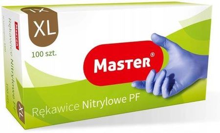 Master Rękawice Nitrylowe Bezpudrowe Xl S-404