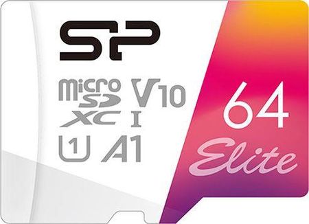 Silicon Power Elite MicroSDXC 64 GB Class 10 UHS-I/U1 A1 V10 (SP064GBSTXBV1V20SP)