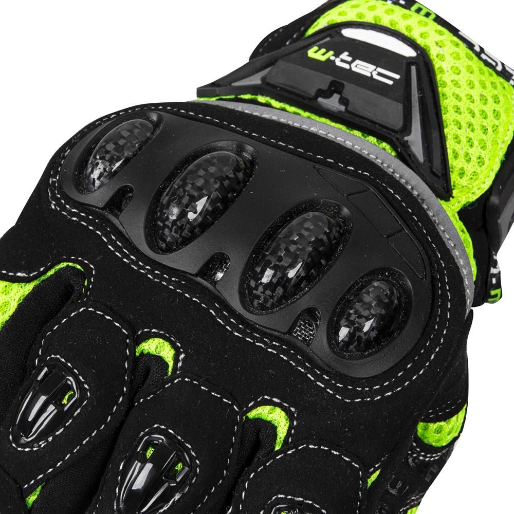 W-TEC Rękawice motocyklowe Upgear Czarny-fluo 3XL