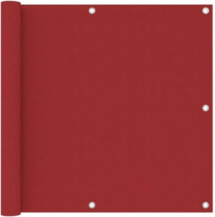 Parawan Balkonowy, Czerwony, 90X500 Cm, Tkanina Oxford