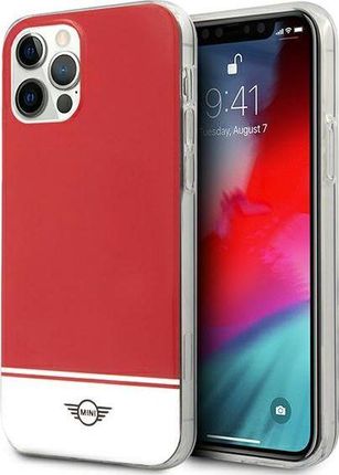 Mini MIHCP12MPCUBIRE iPhone 12/12 Pro 6,1 czerwony/red hard case Stripe Collection