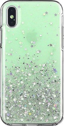 Wozinsky Star Glitter błyszczące etui z brokatem Xiaomi Redmi Note 9S zielony