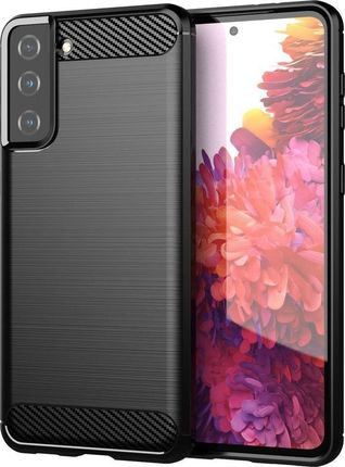 Hurtel Carbon Case elastyczne etui Samsung Galaxy S21+ 5G (S21 Plus 5G) czarny