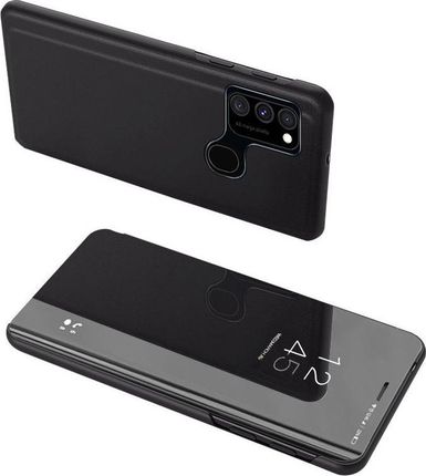 Clear View Case futerał etui z klapką Samsung Galaxy A12s czarny