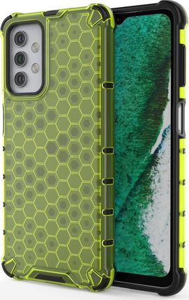Hurtel Honeycomb pancerny pokrowiec z żelową ramką Samsung Galaxy A32 5G zielony
