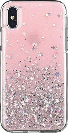 Wozinsky Star Glitter błyszczące etui z brokatem Samsung Galaxy A42 5G różowy