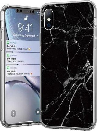 Wozinsky Marble żelowe etui marmur Samsung Galaxy M51 czarny