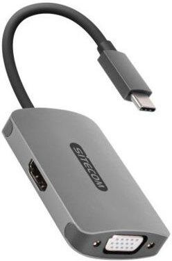 SITECOM ADAPTER USB TYP-C - VGA/HDMI
