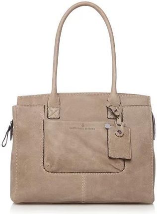 Castelijn & Beerens Carisma Torba na ramię RFID skórzana 38 cm przegroda na laptopa grey