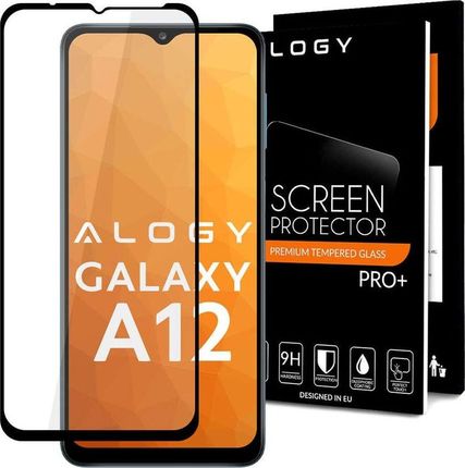 Alogy Szkło Full Glue case friendly do Samsung Galaxy A12 Czarne