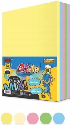 Kreska Papier ksero A4 mix 5 kolorów 500 arkuszy PASTELOWE Pastello