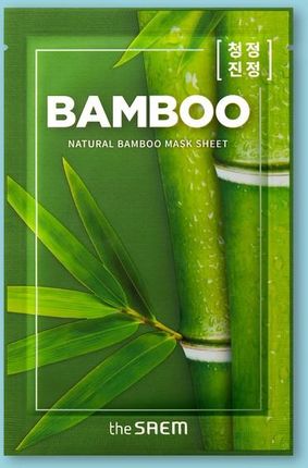 The Saem Natural Bamboo Mask Sheet Maska Na Tkaninie Do Twarzy 21Ml 1 Szt