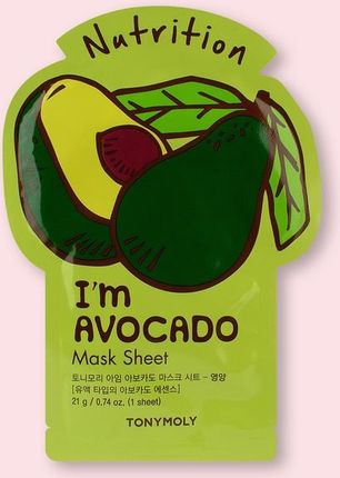 Tony Moly I'M Avocado Mask Sheet Nutrition Maska W Płacie 21Ml 1 Szt