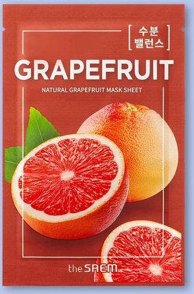 The Saem Natural Grapefruit Mask Sheet Maska Na Tkaninie Do Twarzy 21Ml 1 Szt