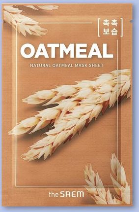 The Saem Natural Oatmeal Mask Sheet Maska Na Tkaninie Do Twarzy 21Ml 1 Szt