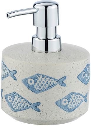 Wenko Niebiesko-Biały Ceramiczny Dozownik Do Mydła Aquamarin 475 Ml 1337049