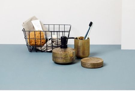 Wenko Ceramiczna Ręcznie Malowana Mydelniczka Z Dekorem W Kolorze Złota Badi 1337079 - zdjęcie 4