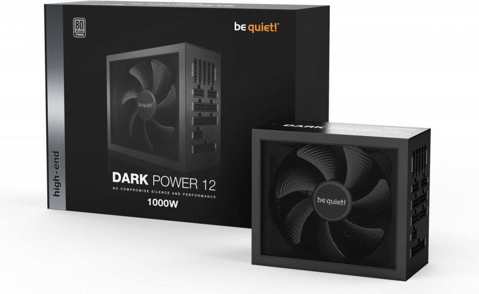 BE QUIET! ZASILACZ MODULARNY DARK POWER 12 1000W 80+ TITANIUM BN316 - zdjęcie 2 BE QUIET! ZASILACZ MODULARNY DARK POWER 12 1000W 80+ TITANIUM BN316