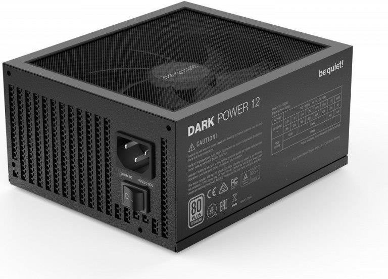 BE QUIET! ZASILACZ MODULARNY DARK POWER 12 1000W 80+ TITANIUM BN316 - zdjęcie 5 BE QUIET! ZASILACZ MODULARNY DARK POWER 12 1000W 80+ TITANIUM BN316