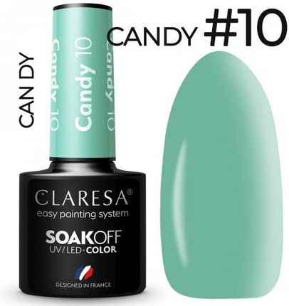 Claresa candy 10 kolorowy lakier hybrydowy 5g