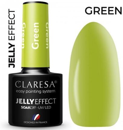 Claresa jelly green 5mlkolorowy lakier hybrydowy