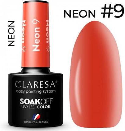 Claresa neon 9 kolorowy lakier hybrydowy 5g