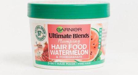 Garnier Ultimate Blends Plumping Hair Food Watermelon Maska 3 w 1 do cienkich włosów, 390 ml  