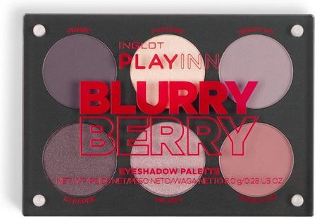 INGLOT Paleta cieni do powiek INGLOT PLAYINN Blurry Berry