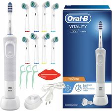 Szczoteczka elektryczna Oral-B Vitality 100 Biała + Dodatki