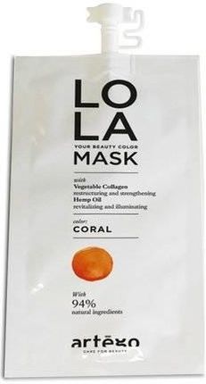 Artego Intensywnie regenerująca maska koloryzująca Lola Coral 20ml