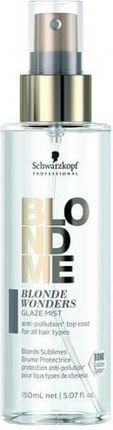Schwarzkopf BlondMe Bond Blonde Wonders Glaze Mist Mgiełka Nabłyszczająca Wzmacniająca Wiązania Włosów, 150ml