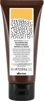 Davines Naturaltech Nourishing Vegetarian Miracle Mask - Maska nawilżająca do suchych, łamliwych włosów, 60ml