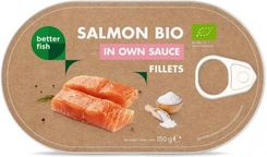 Better Fish Łosoś Filet W Sosie Własnym (Puszka) Bio 150G - Zdrowa żywność
