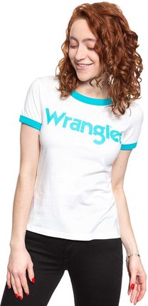 Wrangler Ss Ringer Tee Off White W7Z3Ev737