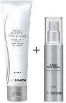 Jan Marini C-ESTA Face Serum + Marini Physical Protectant Tinted SPF 45 ZESTAW Serum do twarzy z witaminą C i DMAE 30 + Krem ochronny koloryzujący