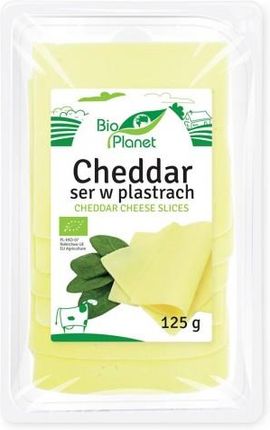 Bio Planet - Nabiał Ser Cheddar Plastry 125G