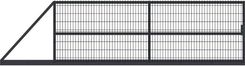 Zdjęcie Jarmex Brama Panelowa Przesuwna Lewa Antracyt Mat 400X159 Cm - Drobin