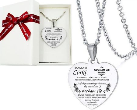 Wisiorek Serce Z Grawerem Dla Córki 2