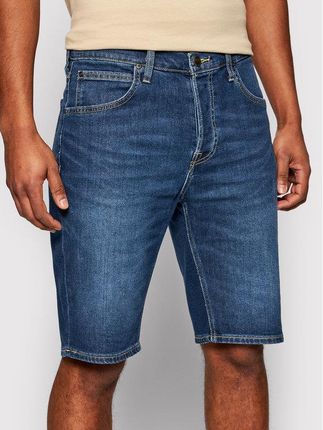 Lee Szorty jeansowe 5 Pocket L73EMGQA Granatowy Regular Fit