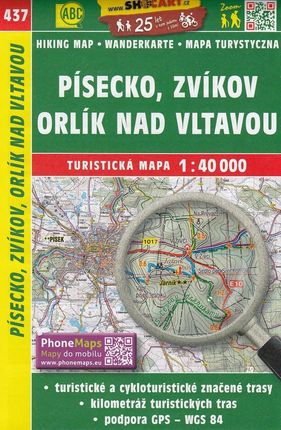 Pisecko, Zvikov, Orlik nad Vltavou Hiking Map / Wanderkarte / Mapa Turystyczna 