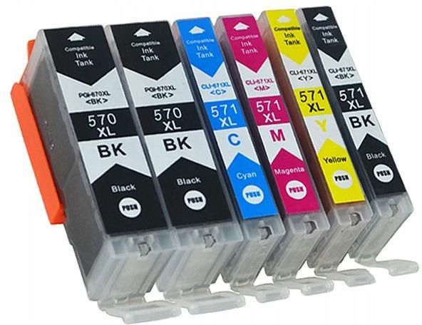 20 Pièces 570 571 PGI-570 CLI-571 Cartouche D'encre Pour Canon PIXMA - Foto 11